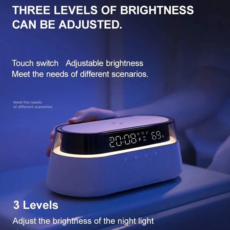 6-in-1 Smart Alarm Clock & Bedside Hub