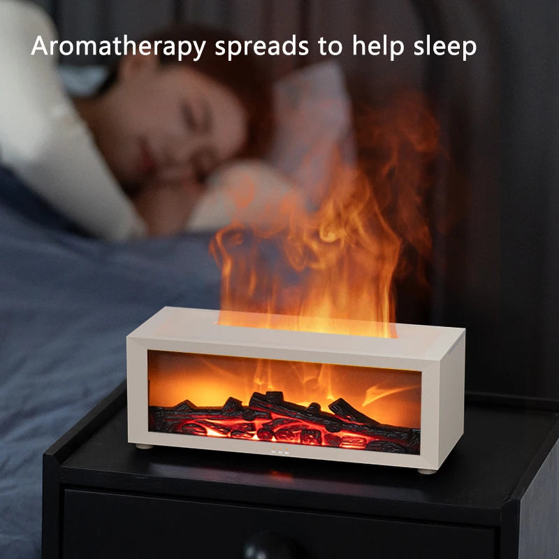 Fire place with aroma diffuser