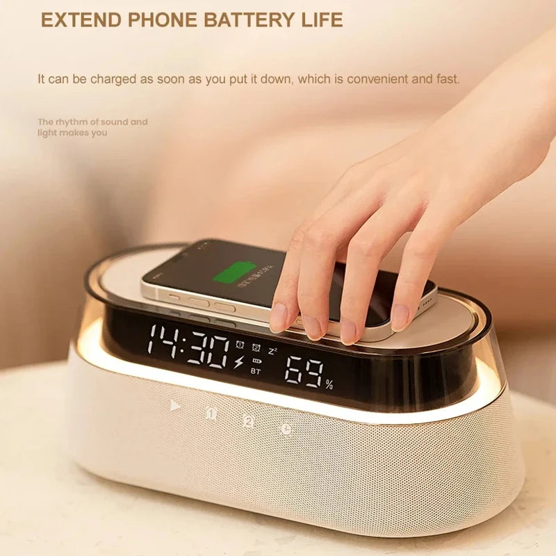 6-in-1 Smart Alarm Clock & Bedside Hub