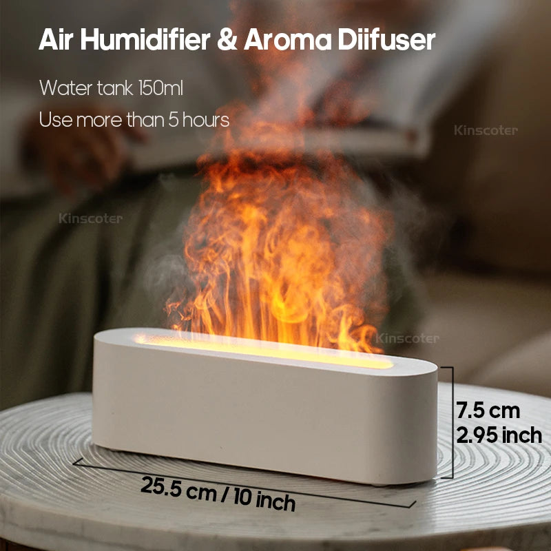 FlameGlow Aroma Diffuser & Humidifier