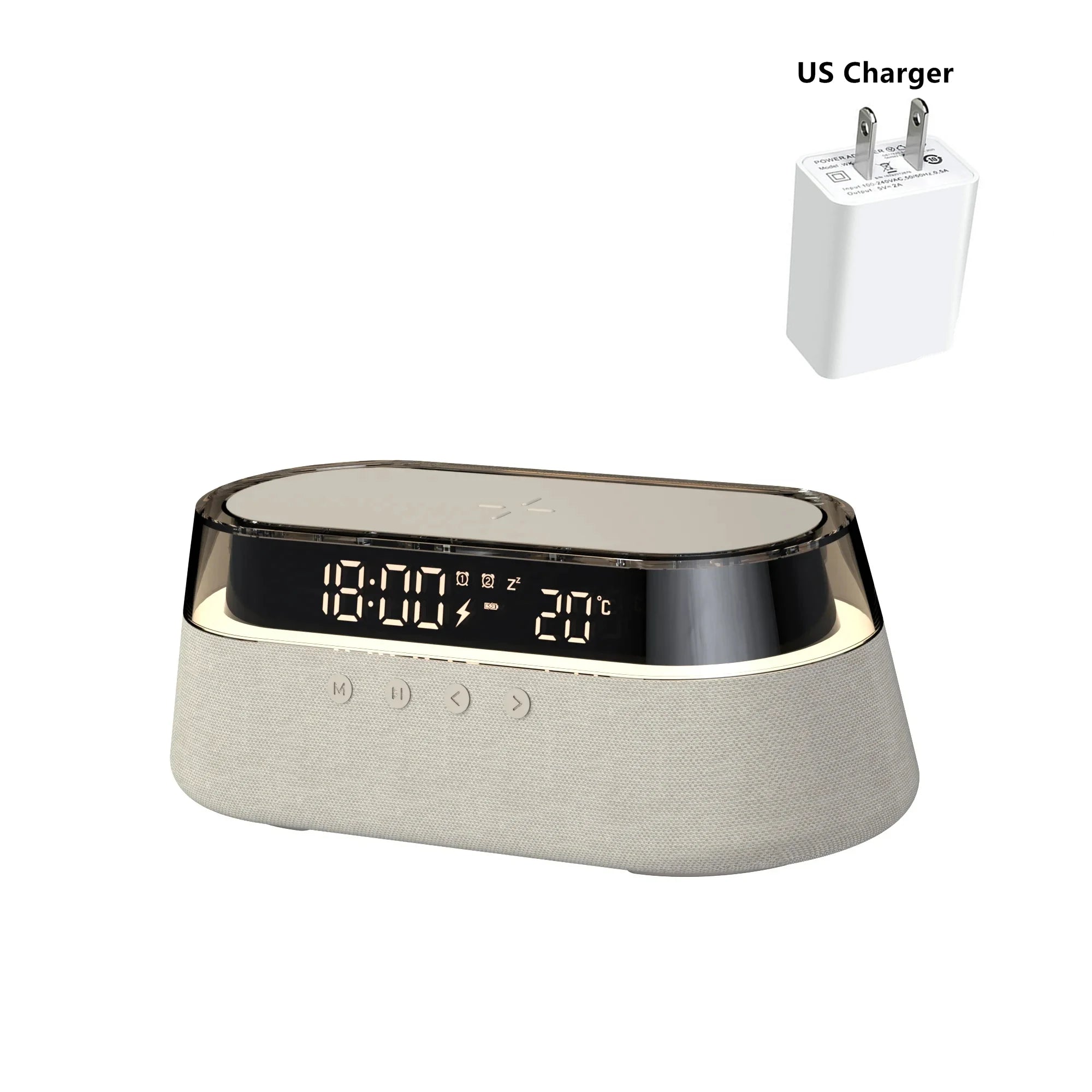 6-in-1 Smart Alarm Clock & Bedside Hub