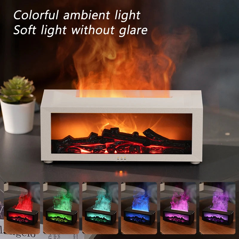 Fire place with aroma diffuser