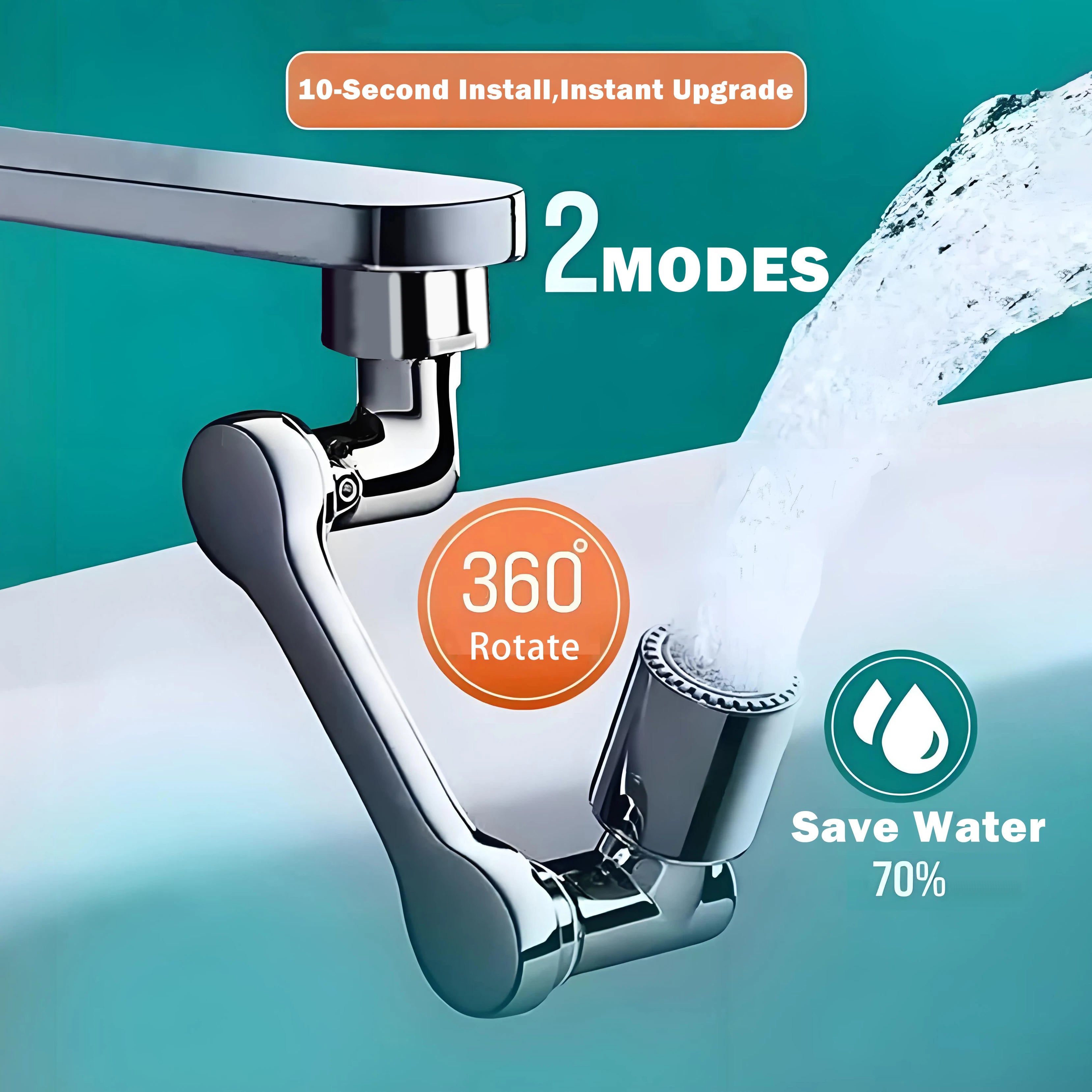 The AquaFlex 1080° Robotic Swivel Faucet Extender