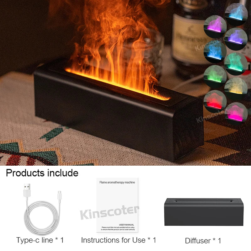 FlameGlow Aroma Diffuser & Humidifier