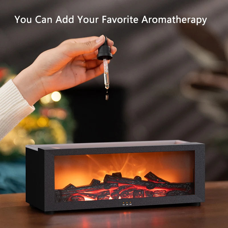 Fire place with aroma diffuser