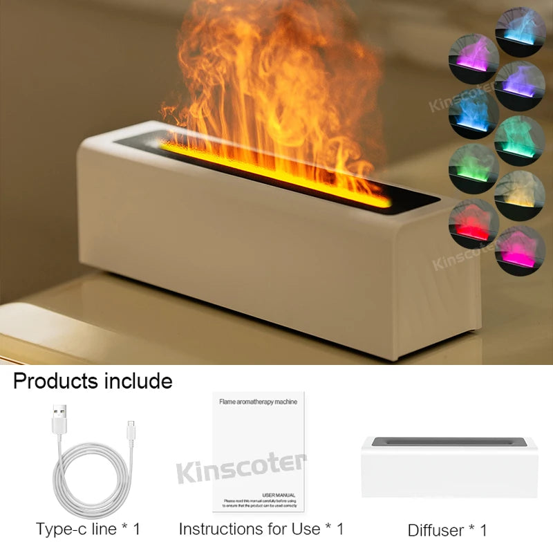 FlameGlow Aroma Diffuser & Humidifier