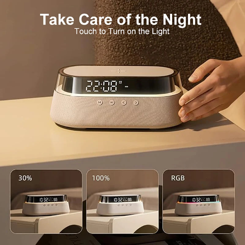 6-in-1 Smart Alarm Clock & Bedside Hub