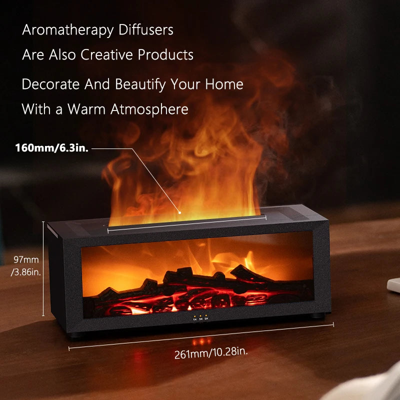Fire place with aroma diffuser