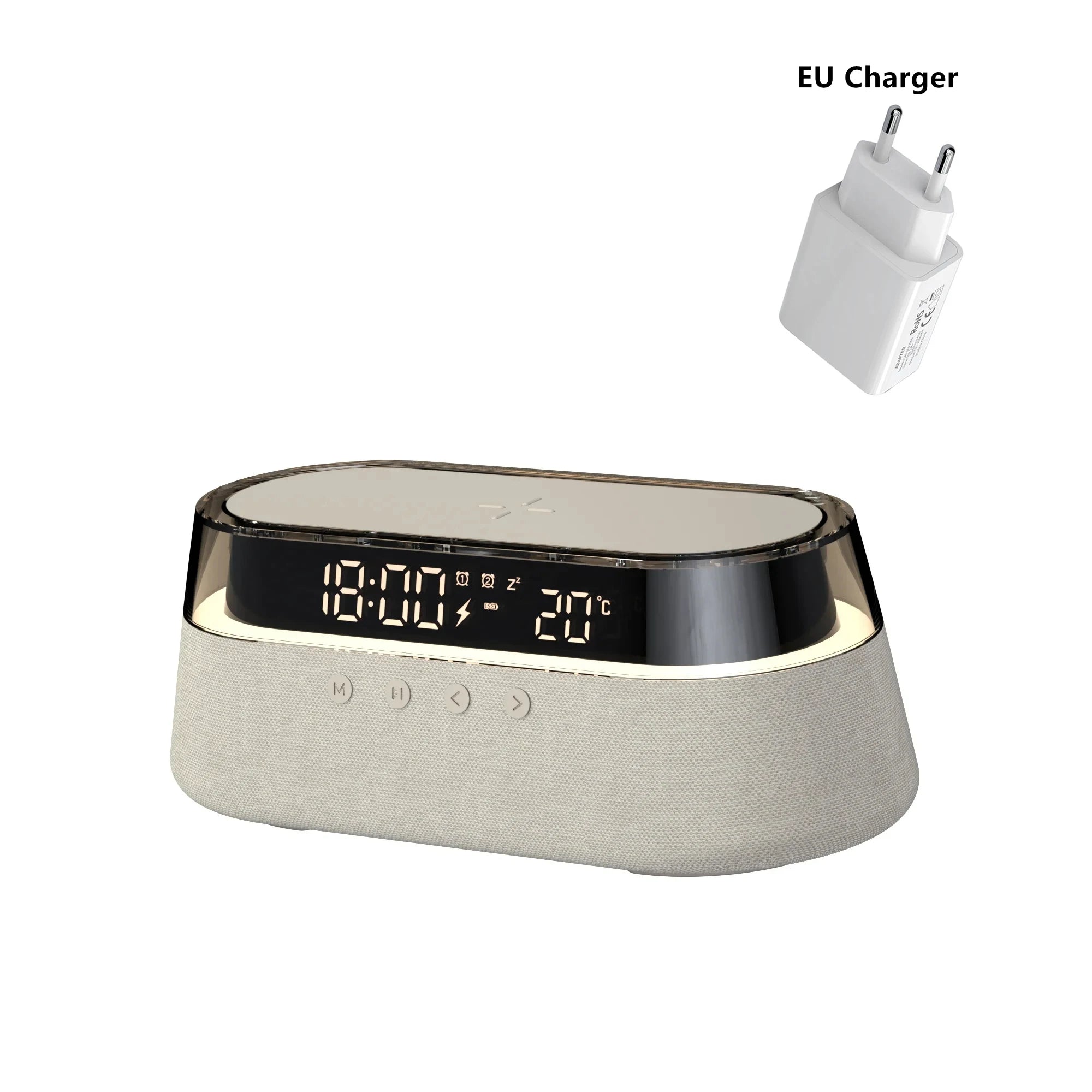 6-in-1 Smart Alarm Clock & Bedside Hub
