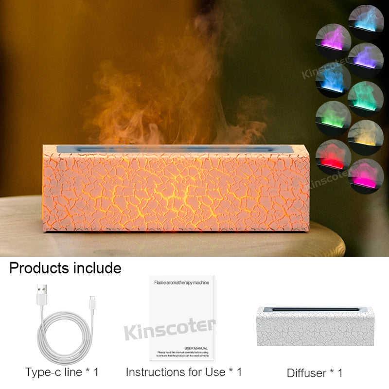 FlameGlow Aroma Diffuser & Humidifier