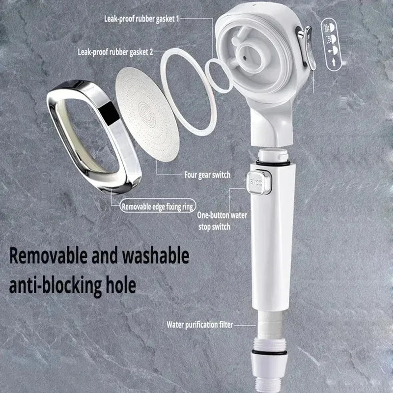 HydroLuxe 3-Mode High-Pressure Shower Head