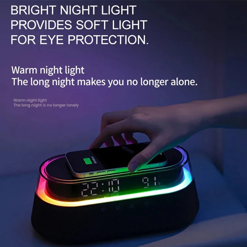 6-in-1 Smart Alarm Clock & Bedside Hub