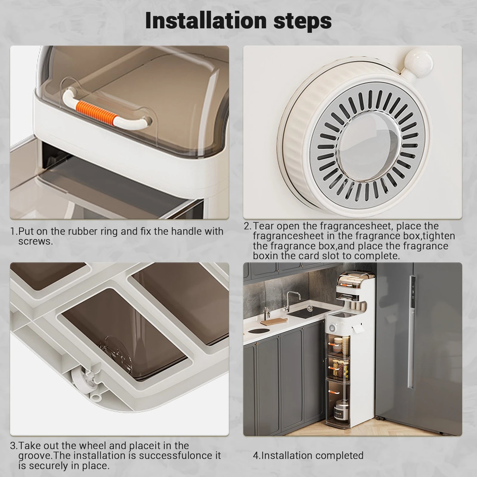 The Urban Slim Gap Storage Cabinet for Kitchen & Bathroom